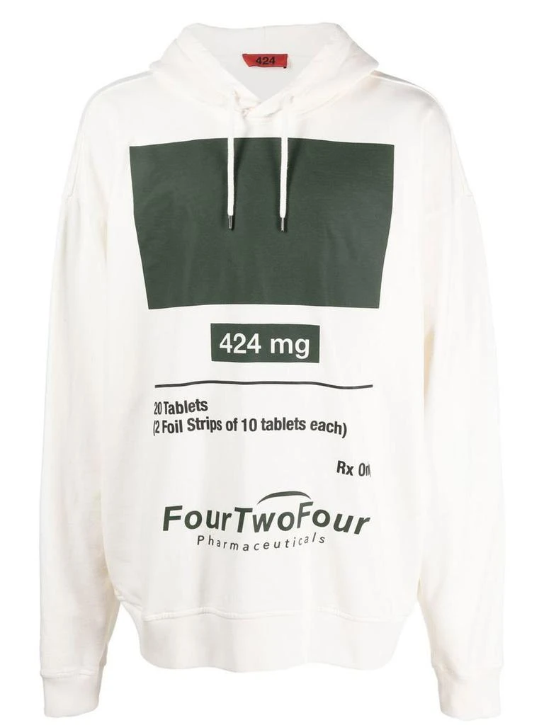 424 424 Oversized Cotton Hoodie 1