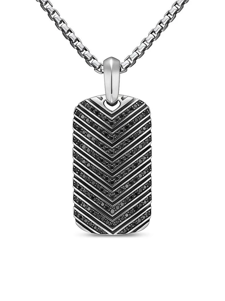 David Yurman Chevron Tag in Sterling Silver