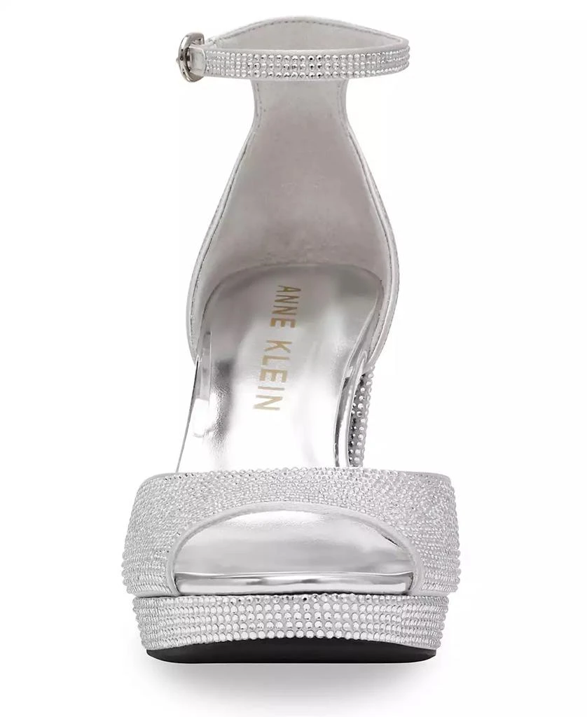 Anne Klein Women's Vista Embellished Platform Dress Sandals 7