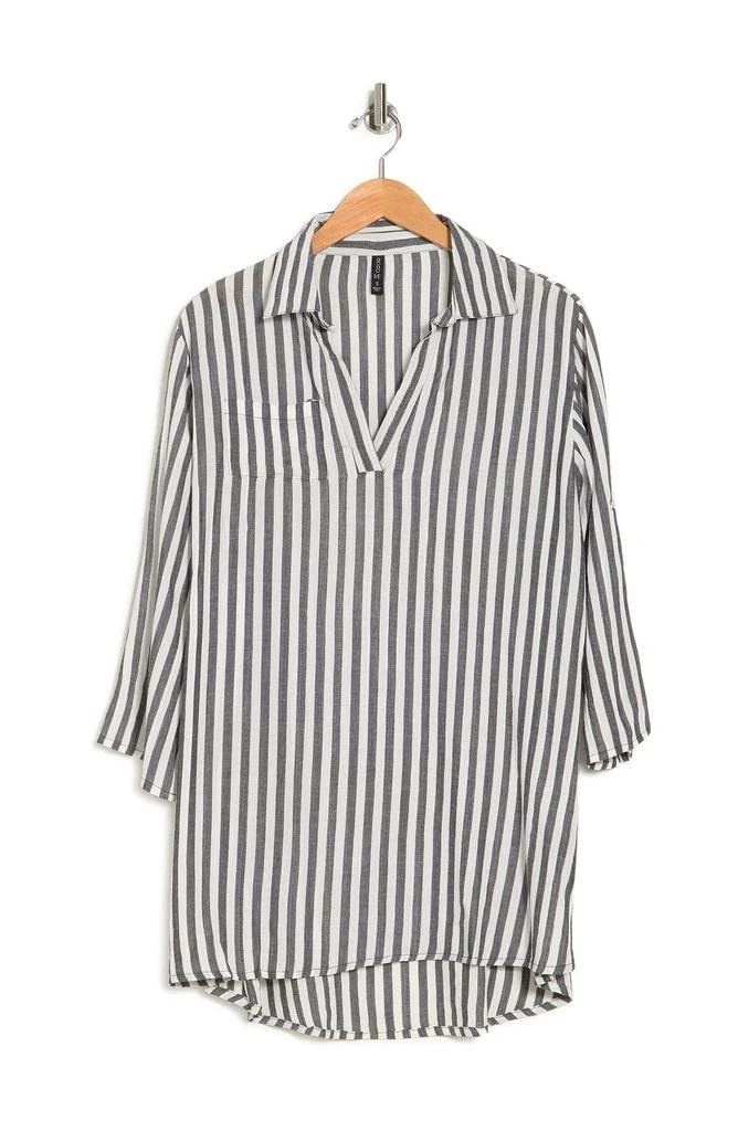 BOHO ME Yarn Dye Stripe Cover-Up Tunic 3