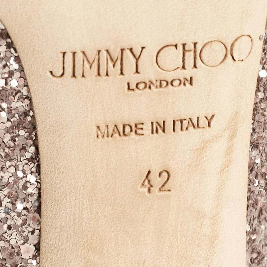 Jimmy Choo Jimmy Choo Rose Gold Glitter Romy Pumps Size 42 8