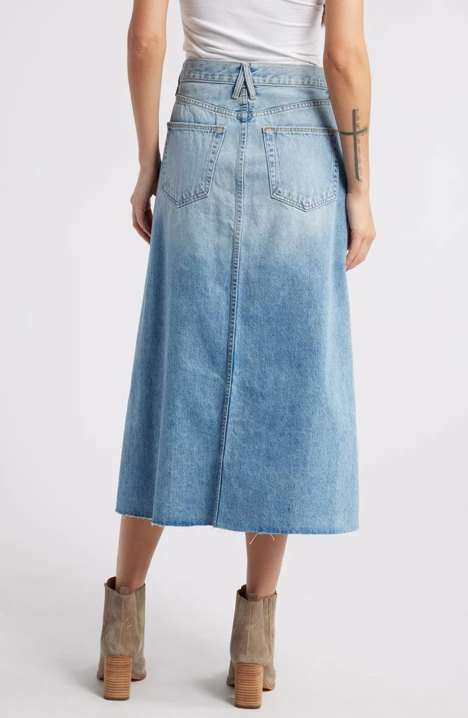 SLVRLAKE Cotton Denim Midi Skirt 2