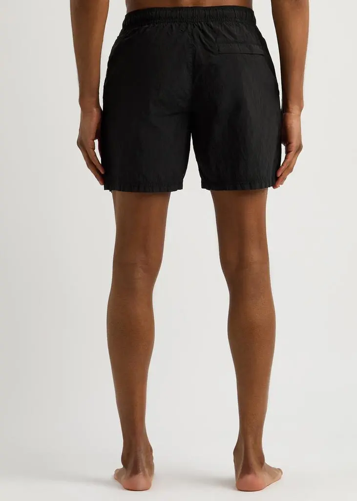Stone Island Logo crinkled nylon swim shorts 3