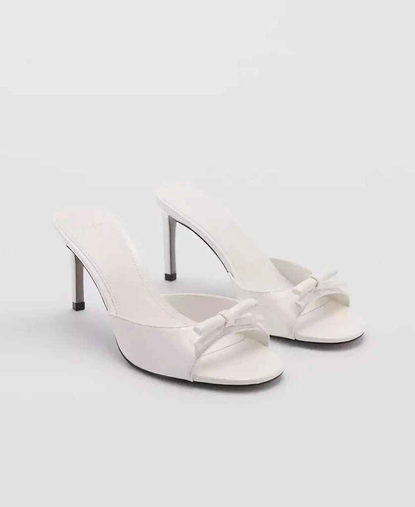 Mango Women's Bow Heel Sandals 1