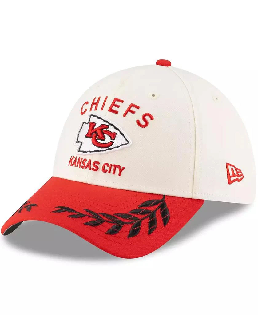 New Era Men's Cream/Red Kansas City Chiefs 2025 NFL Draft 39THIRTY Flex Hat 1