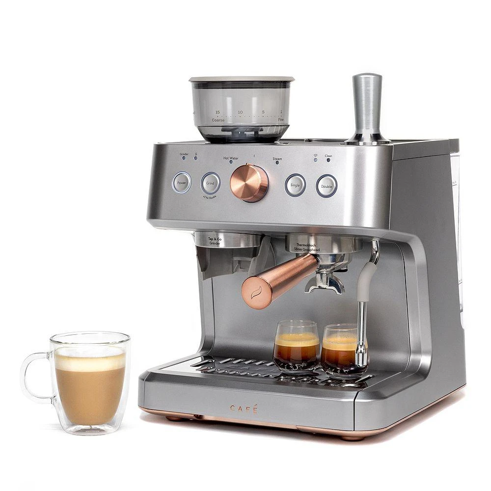 GE Appliances Cafe BELLISSIMO Semi Automatic Espresso Machine with Frother 8