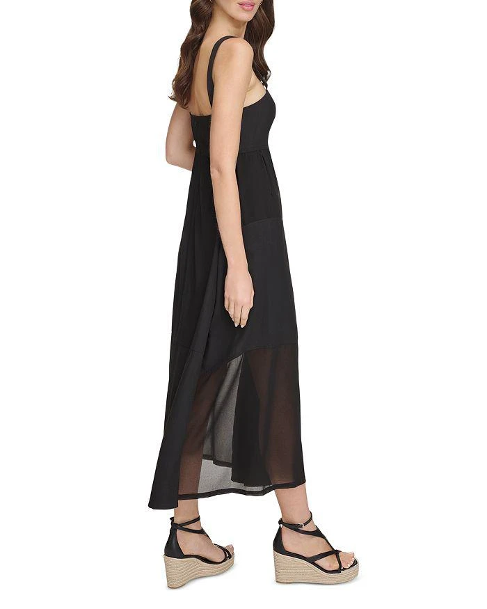 DKNY Mixed Media Midi Dress 4
