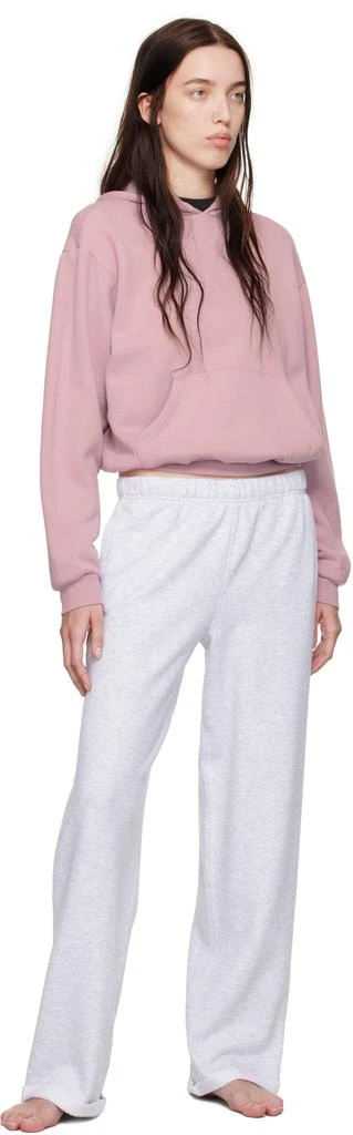 SKIMS Pink Cotton Fleece Classic Hoodie 4