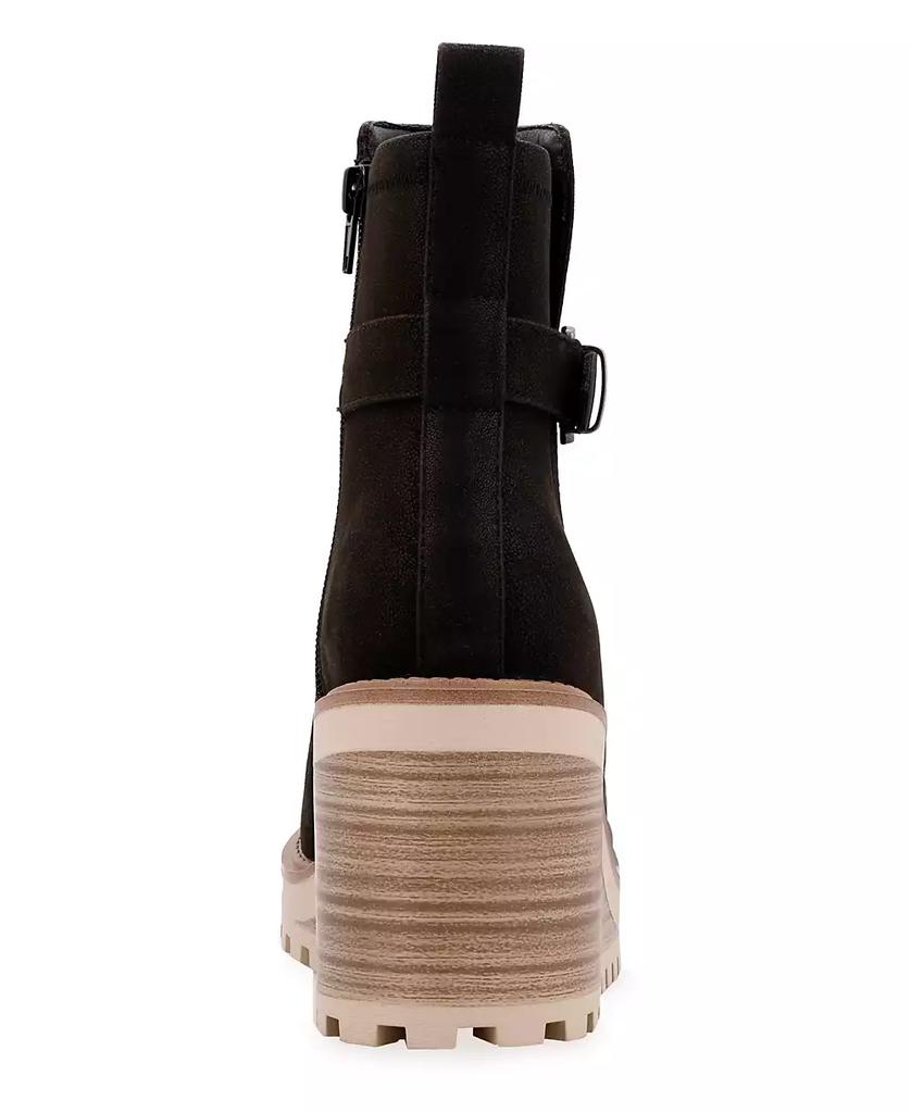 MIA Women's Cleste Lug Sole Wedge Booties