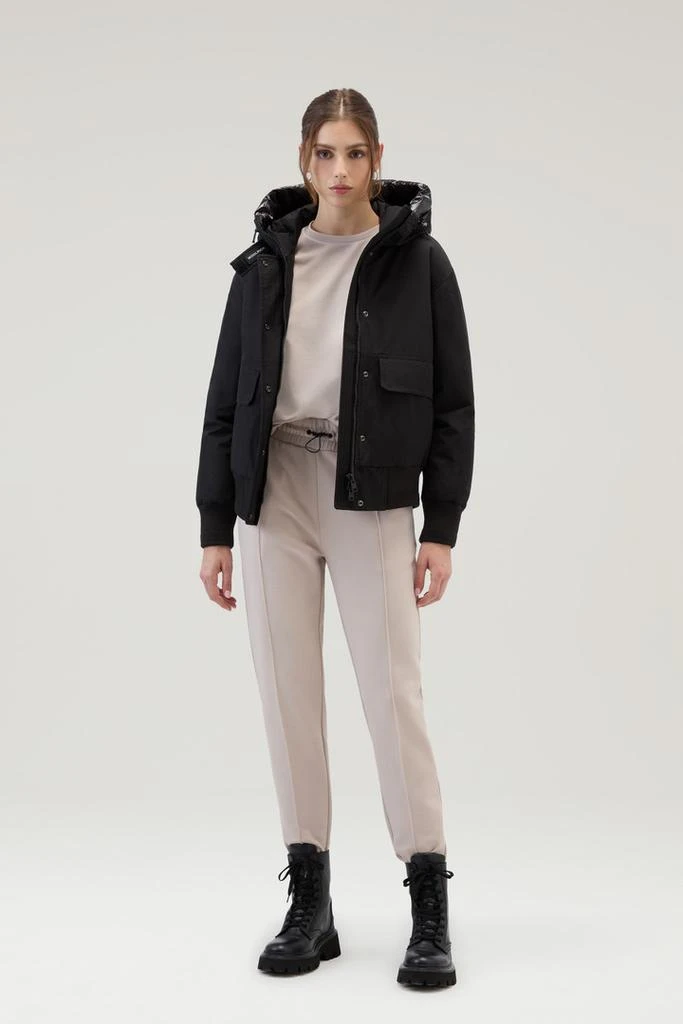 Woolrich Arctic Bomber in Ramar Cloth - Women - Black 2