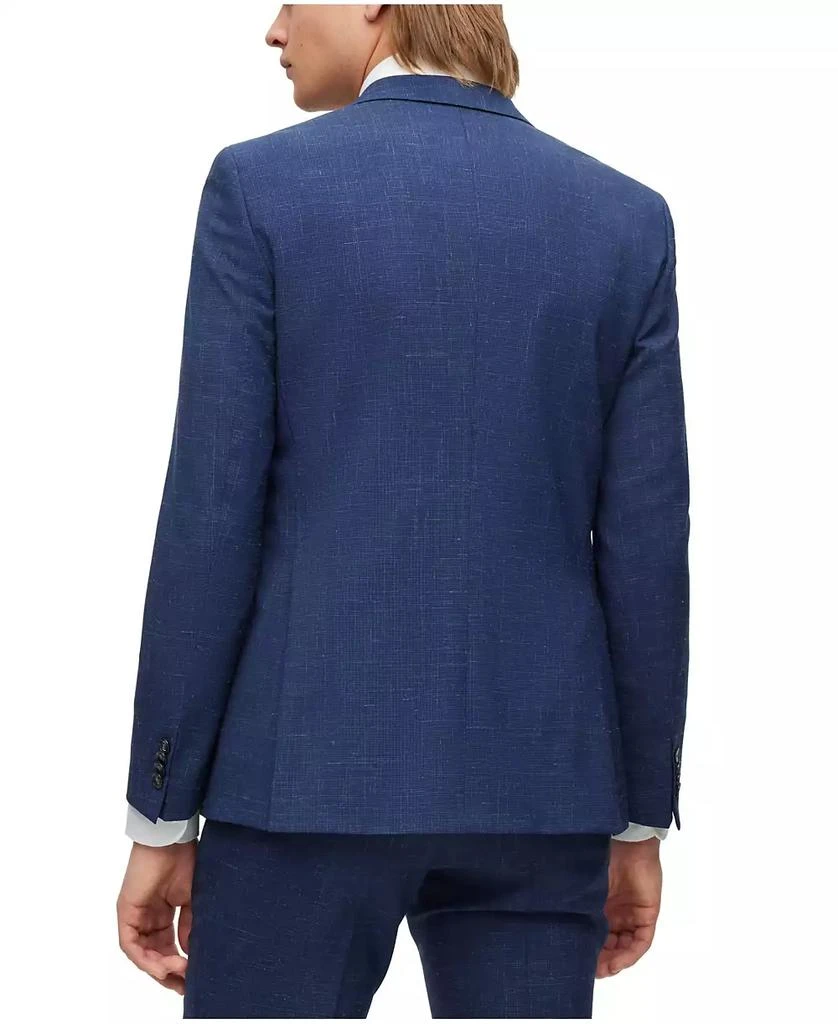 Hugo Boss Men's Extra-Slim-Fit Patterned Wool Linen Suit, 2 Piece Set 2
