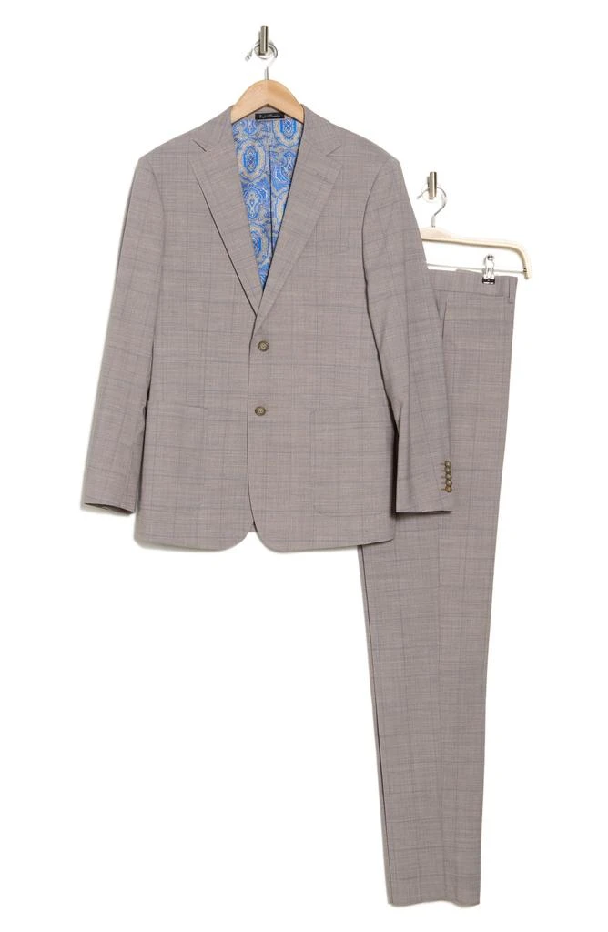 English Laundry Plaid Grey Wool Blend Suit 3