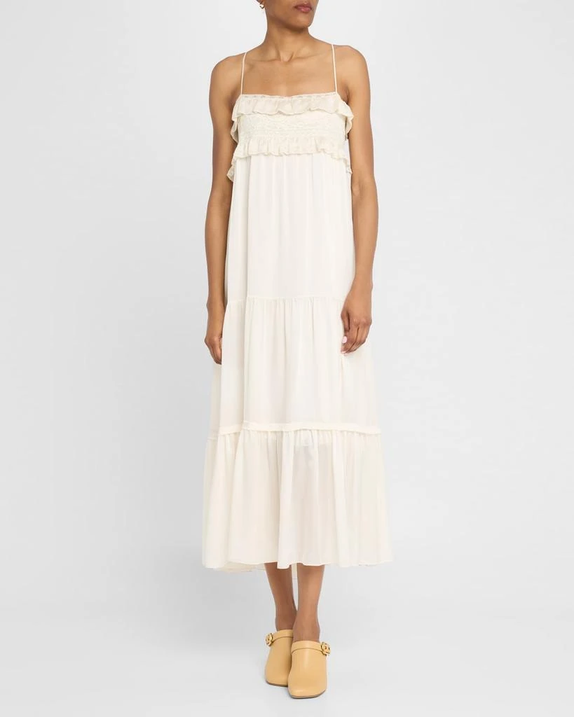 Chlo Ruffle Empire-Waist Tiered Ankle Dress - Dresses & Skirts - Free  Shipping - BeyondStyle