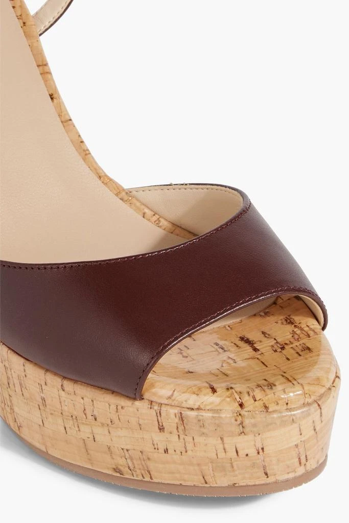 Stuart Weitzman Palmina leather wedge sandals 4