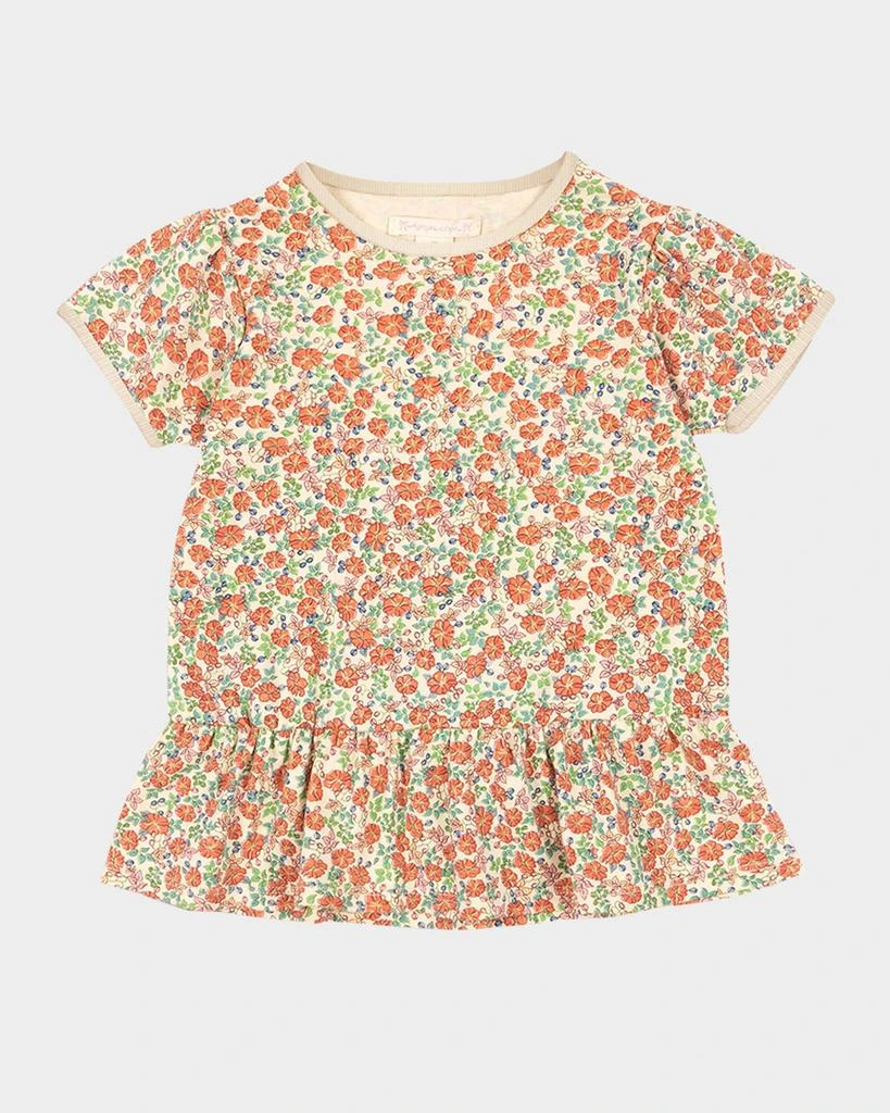 Konges Slojd Girl's Floral-Print Flare T-Shirt, Size 9M-10 1