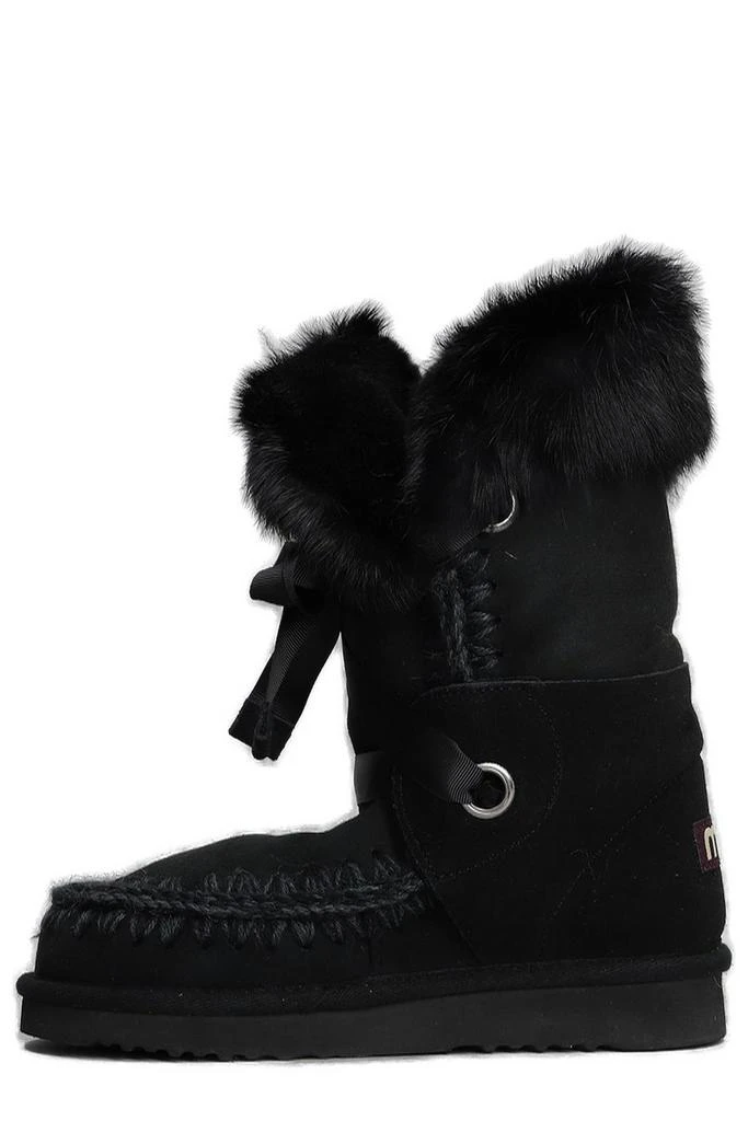 Mou Mou Eskimo Stitch Detailed Lace Boots 2