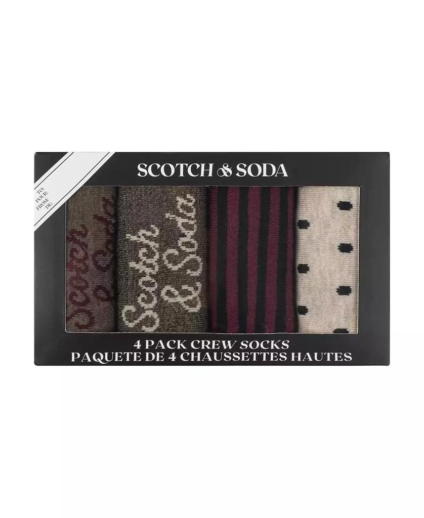 Scotch & Soda Men's 4-Pack Patterned Dress Socks 3