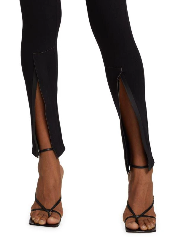 WARDROBE.NYC High-Rise Zip Leggings 4