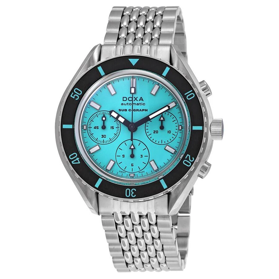 Doxa Doxa SUB 200 C-Graph Aquamarine Chronograph Automatic Blue Dial Men's Watch 798.10.241.10 1