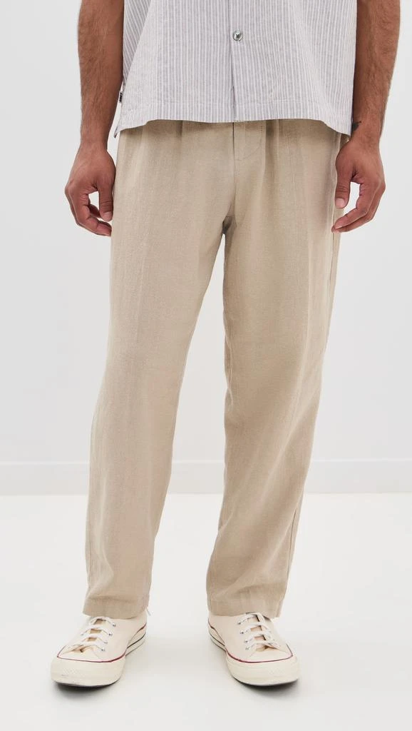 Obey Fubar Linen Pleated Pants 6