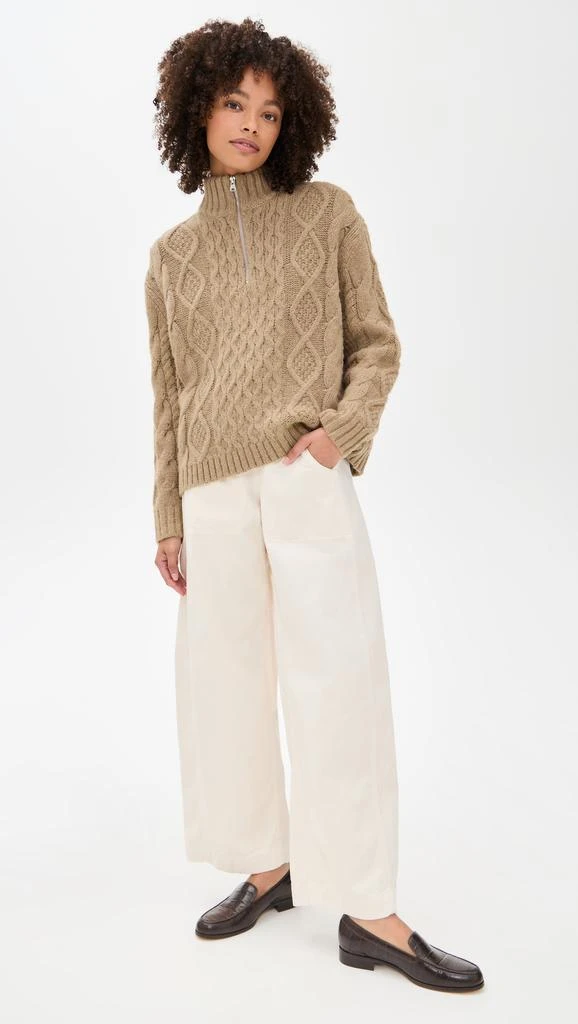 Jenni Kayne Cable Half Zip Sweater 4