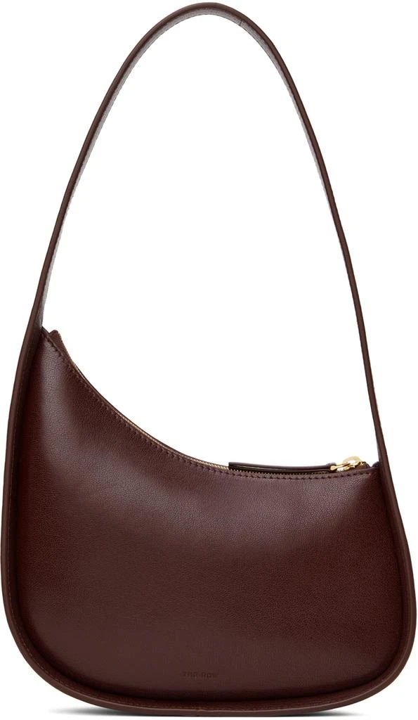 The Row Burgundy Half Moon Bag 1
