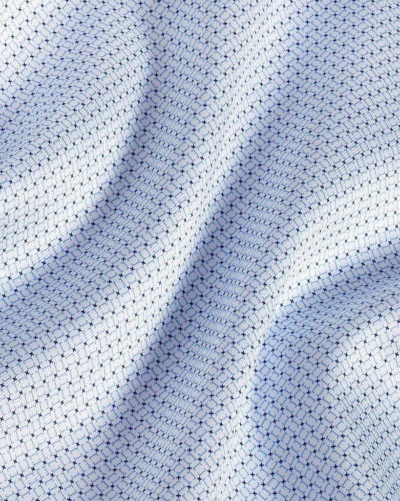 david donahue slim fit dress shirts David Donahue Melon & Navy Bike Print Fusion Shirt main image 1