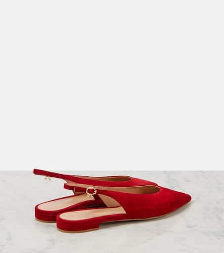 Gianvito Rossi Suede slingback flats 4