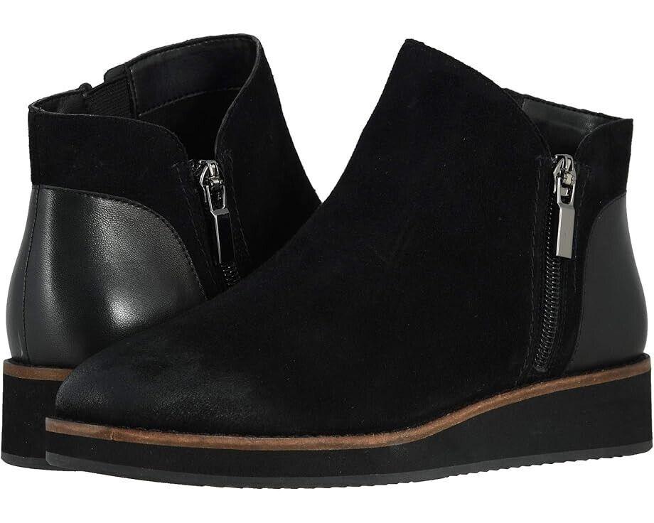 SoftWalk Wesley Boots Women's 5.5 Black Leather Side Zip Ankle Booties ZPO1061