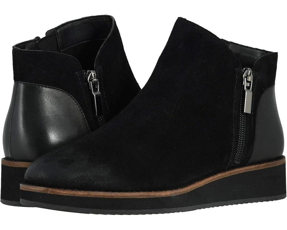 SoftWalk Wesley Boots Women's 5.5 Black Leather Side Zip Ankle Booties ZPO1061 1