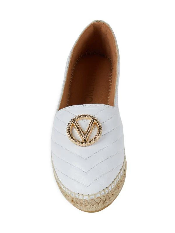 Mario Valentino Guendalina Quilted Leather Espadrille Loafers 5
