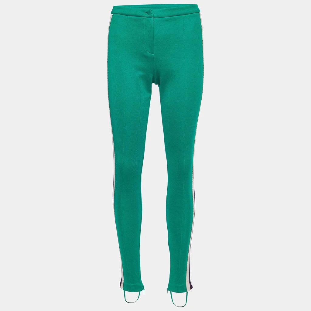 Gucci Gucci Green Tech-jersey Side Stripe Stirrup Leggings XS 1