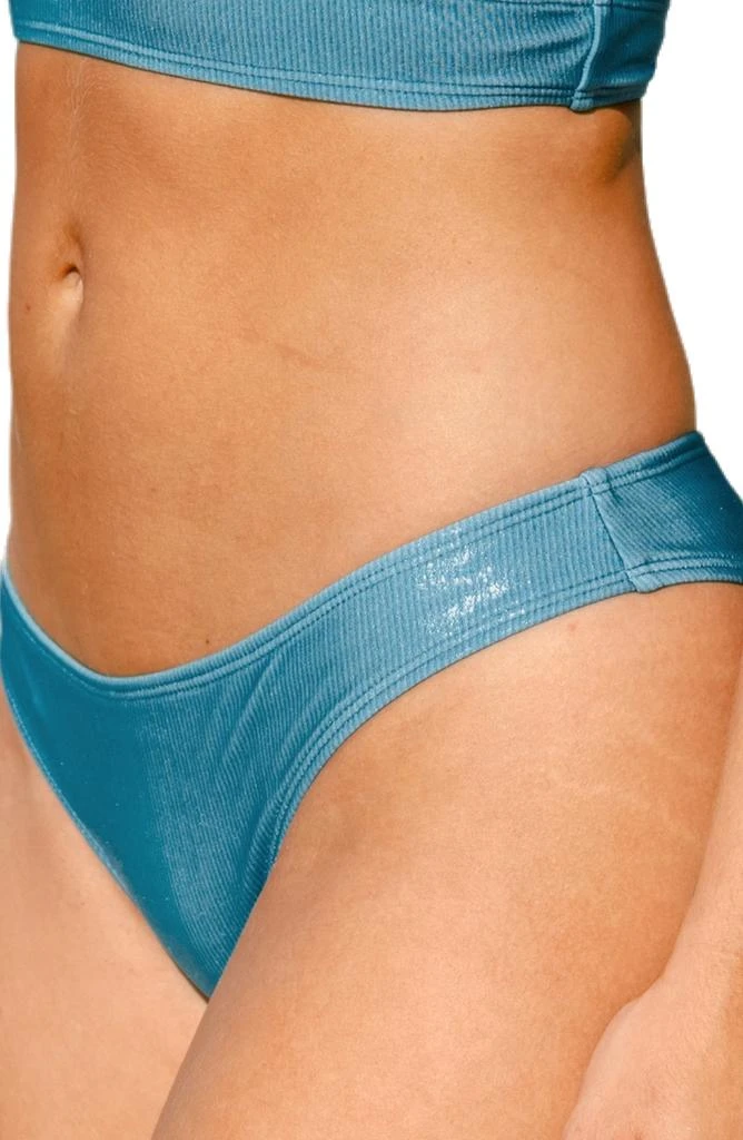 Cupshe x Vanessa Morgan Shining Waves Foiled Bikini Bottoms 3