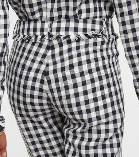 ETRO Gingham flared pants 6