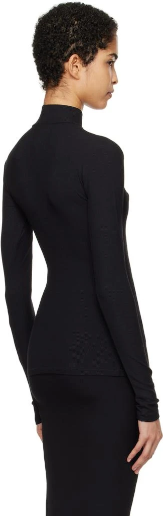 SKIMS Black Soft Lounge Mock Neck Long Sleeve Top 3