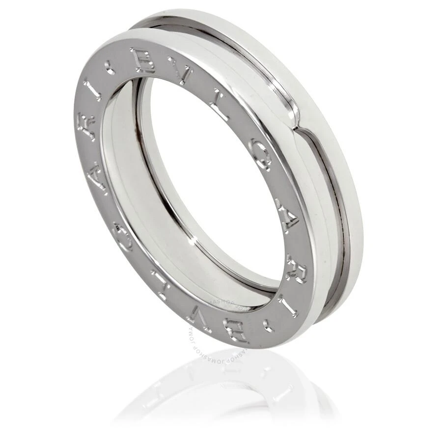 BVLGARI B.Zero1 18K White Gold 1-Band Ring 1