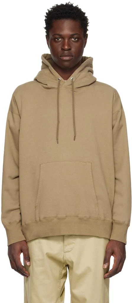 Nanamica Taupe Drawstring Hoodie 1