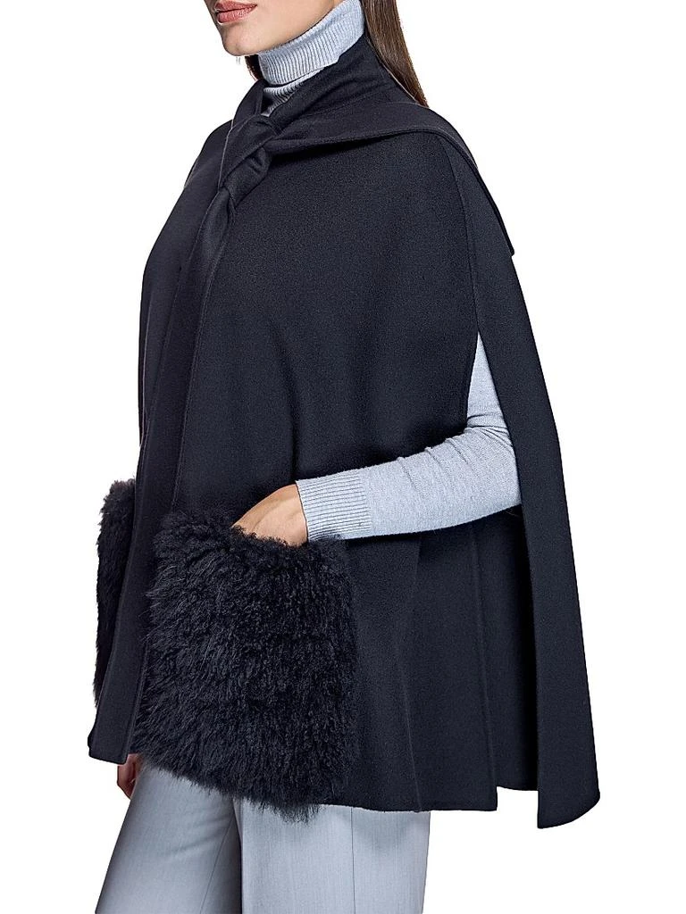 Maximilian Loro Piana Cashmere Cape with Cashmere Fur Pockets 3