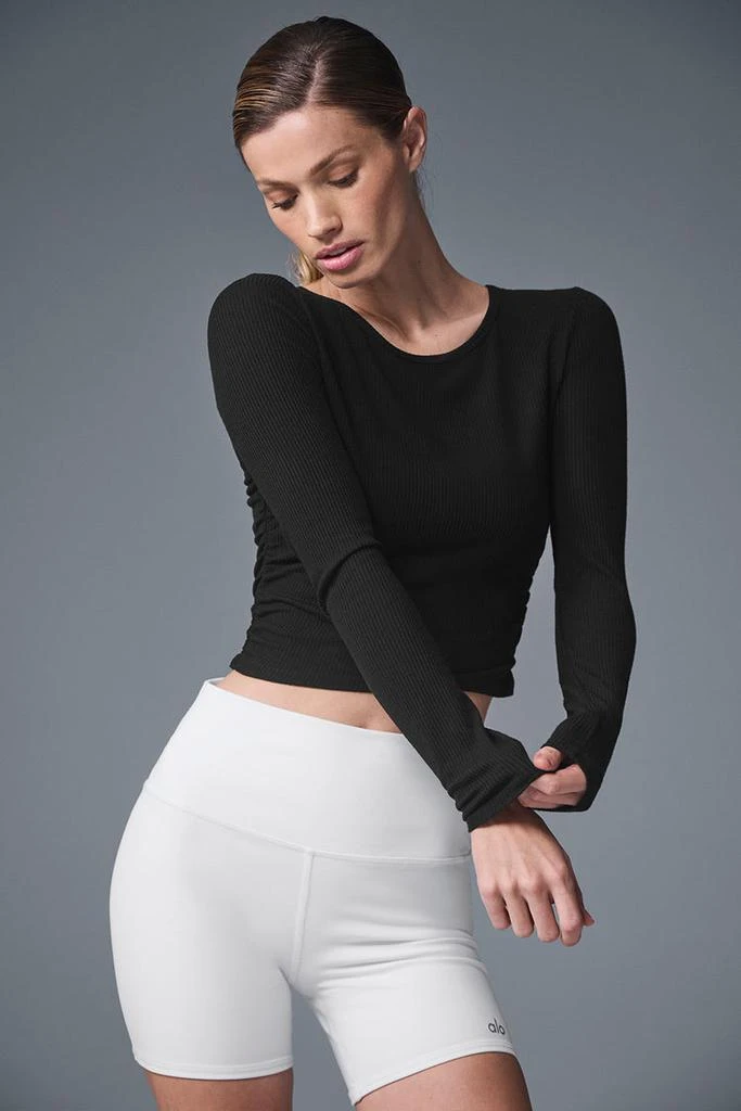 Alo Gather Long Sleeve - Celestial Blue 1