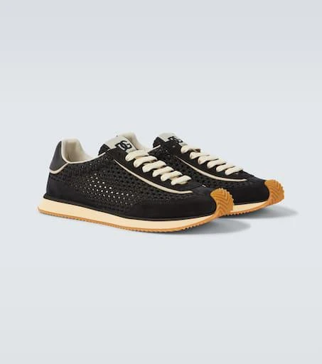 Dolce 
Gabbana DG Cushion suede-trimmed sneakers 5