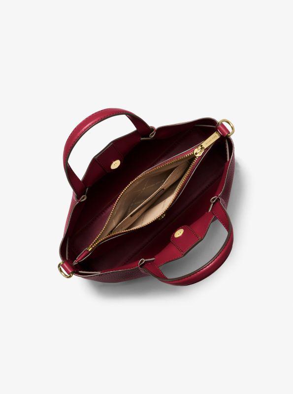 Michael Kors Carson Small Pebbled Leather Satchel