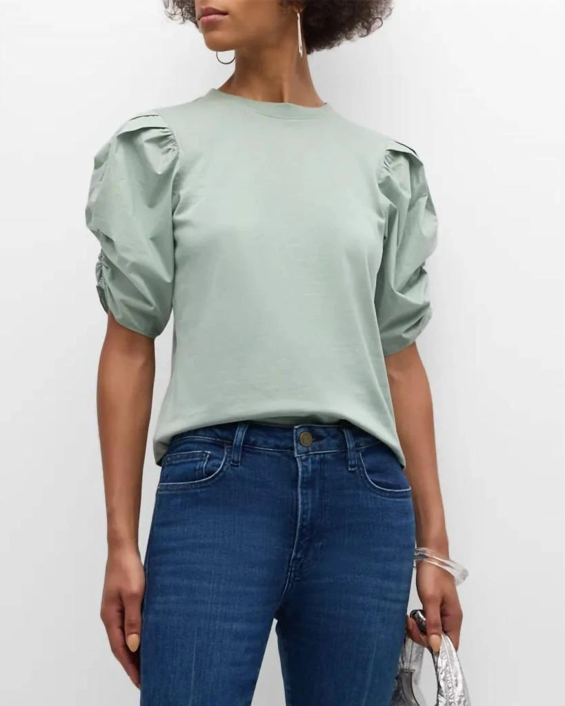 FRAME Frame - Pleated Puff Sleeve Tee 1