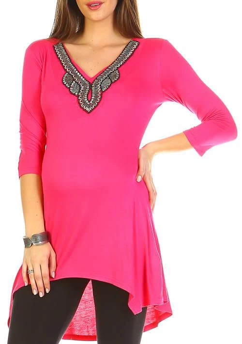 White Mark Mark Plus Size Maternity Calla Tunic 1