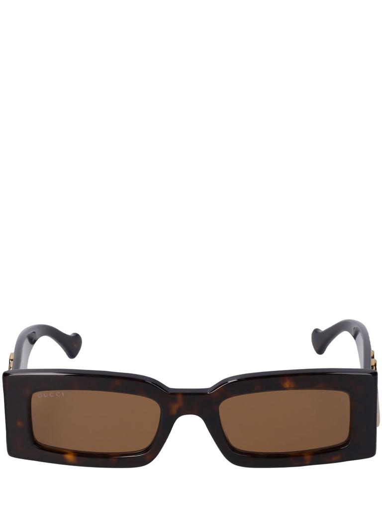 GUCCI Gg1425s Rectangular Acetate Sunglasses