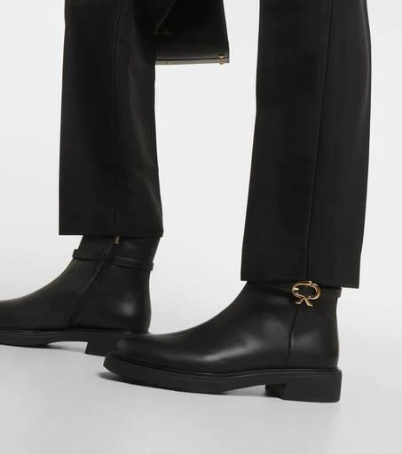 Gianvito Rossi Ribbon Dumont 20 leather ankle boots 4