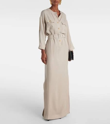 Tom Ford Striped belted shirt dress 2