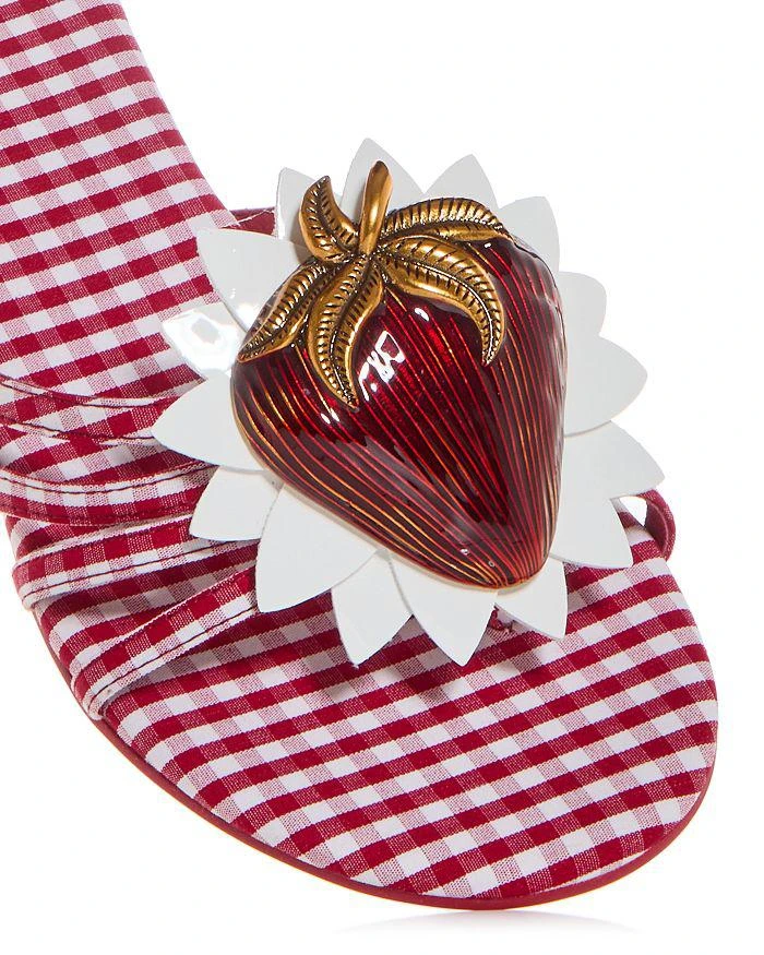 Jeffrey Campbell Women's Abeegail Gingham Slide Sandals 5