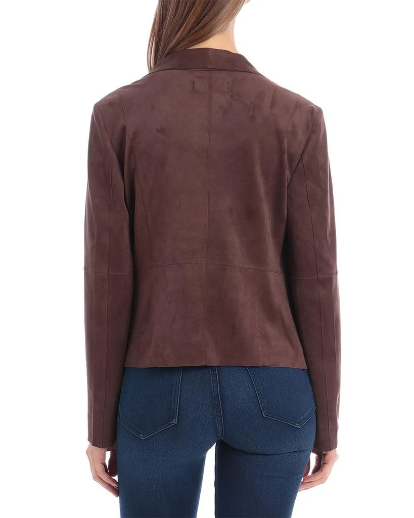 Bagatelle Faux-Suede Drape-Front Jacket 2