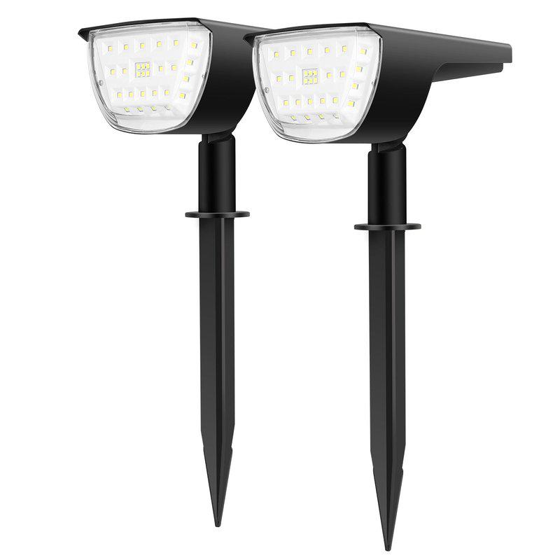 Fresh Fab Finds Solarek 32 LEDs Solar Landscape Spotlights IP65 Waterproof Solar Lights Auto On/Off Solar Powered Security Wall Lights