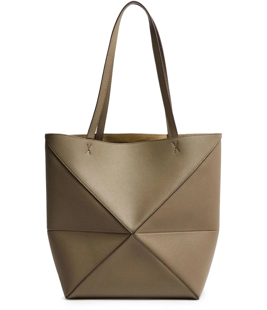 Loewe Medium Puzzle Fold tote in soft grained calfskin 4